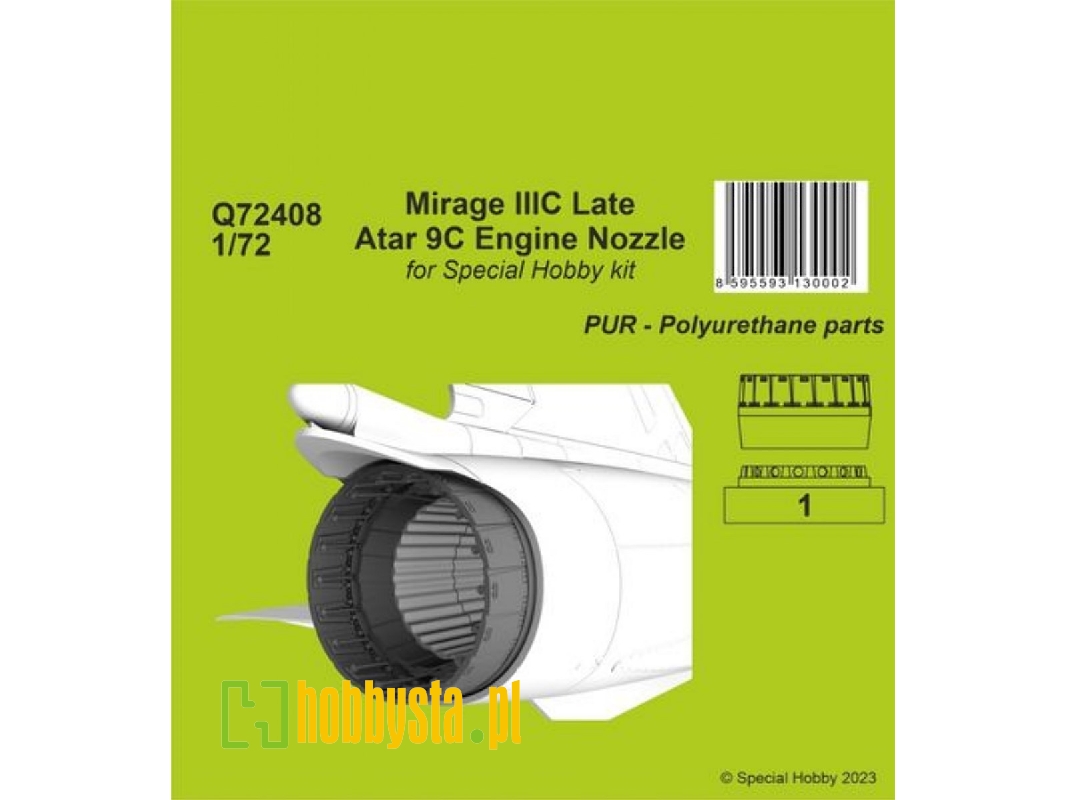 Mirage Iiic Late - Atar 9c Engine Nozzle - zdjęcie 1