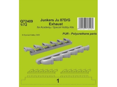 Junkers Ju 87d/G Exhaust For Academy And Special Hobby Kits - zdjęcie 1