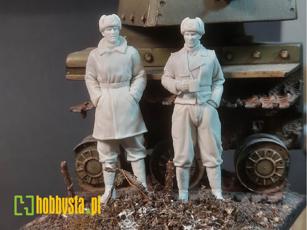 German Tank Officers In Winter Coat Set - zdjęcie 1 German Tank Officers In Winter Coat Set - zdjęcie 1
