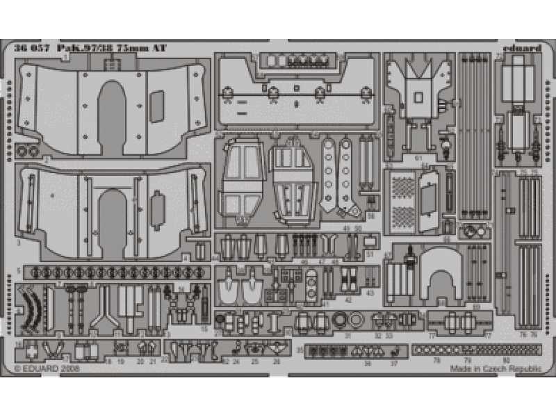 PaK.97/38 75mm AT 1/35 - Italeri - blaszki - zdjęcie 1 PaK.97/38 75mm AT 1/35 - Italeri - blaszki - zdjęcie 1