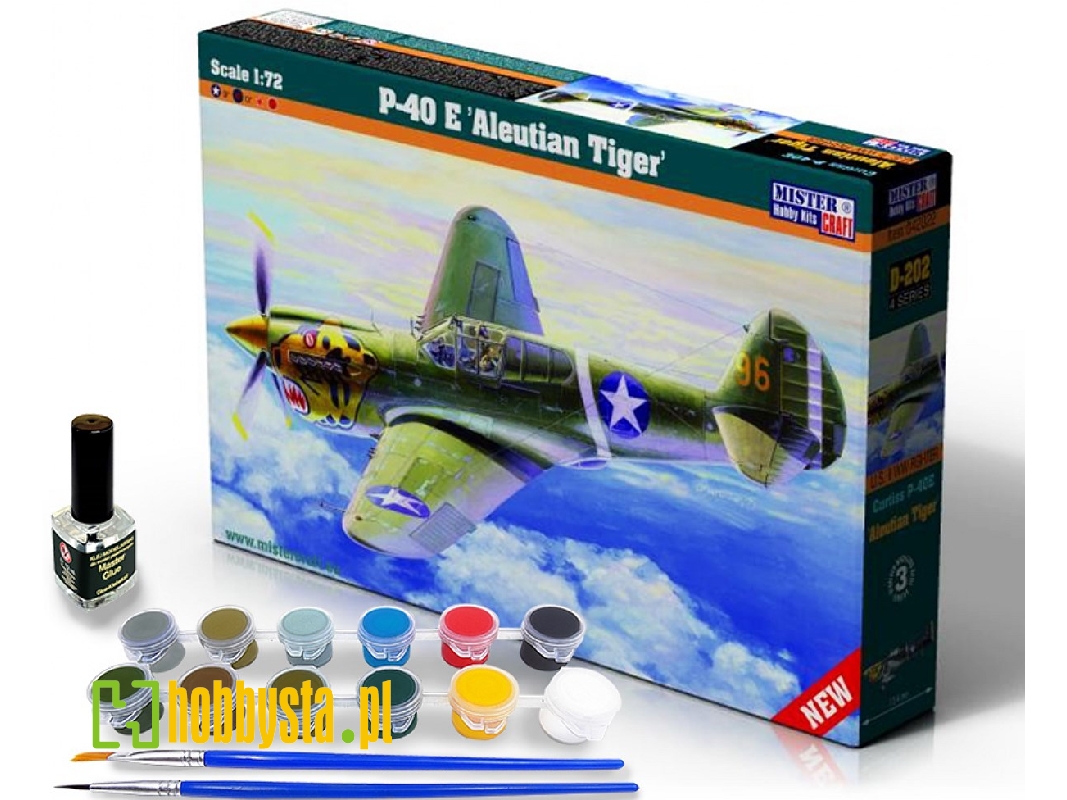 P-40 E 'aleutian Tiger' - Model Set - zdjęcie 1 P-40 E 'aleutian Tiger' - Model Set - zdjęcie 1