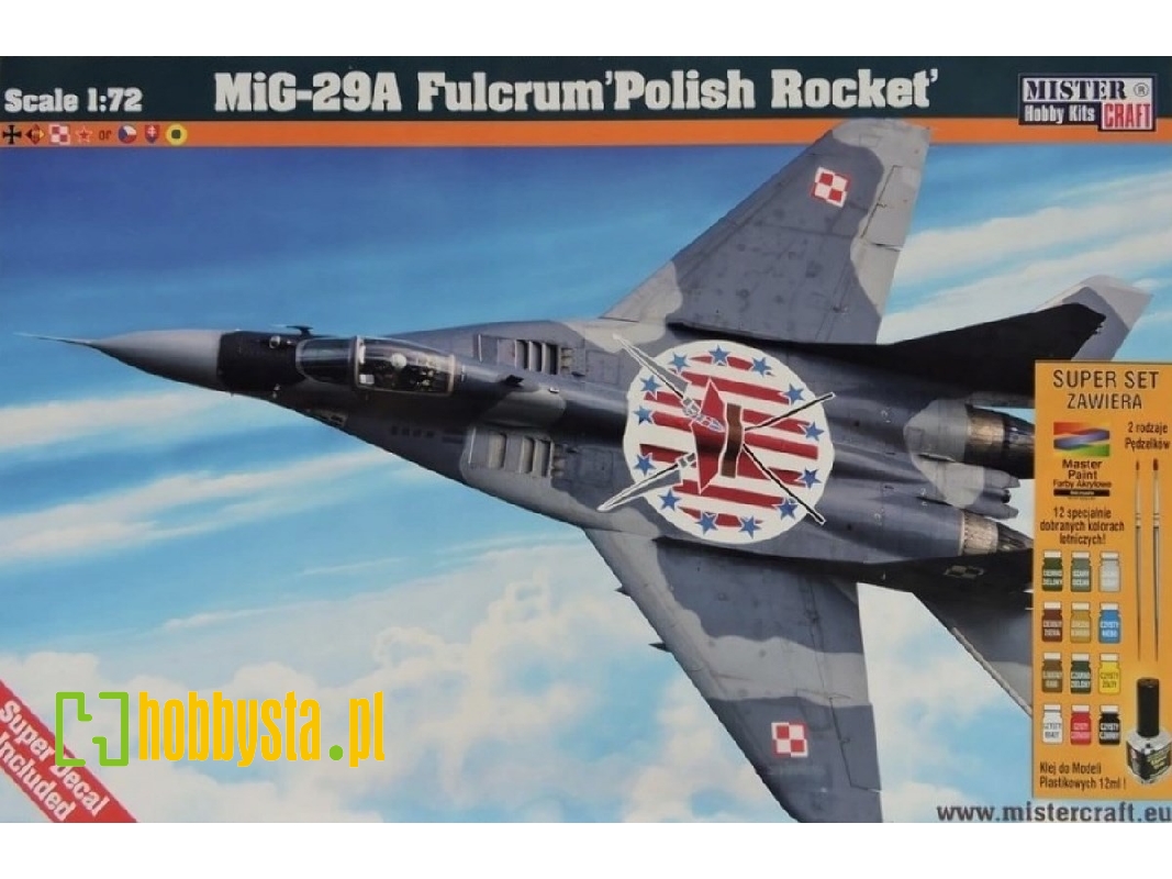 Mig-29a Fulcrum 'polish Rocket' - Model Set - zdjęcie 1 Mig-29a Fulcrum 'polish Rocket' - Model Set - zdjęcie 1
