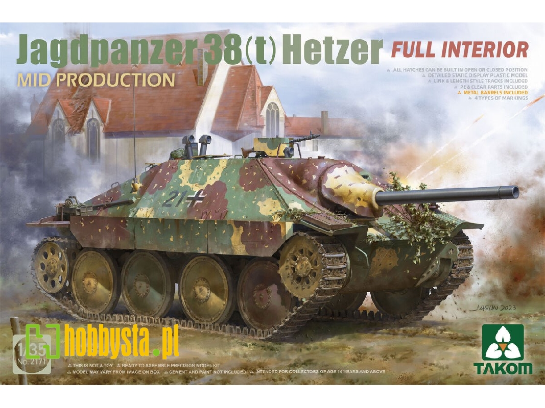 Jagdpanzer 38(T) Hetzer Mid Production With Full Interior - zdjęcie 1