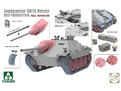 Jagdpanzer 38(T) Hetzer Mid Production With Full Interior - zdjęcie 3