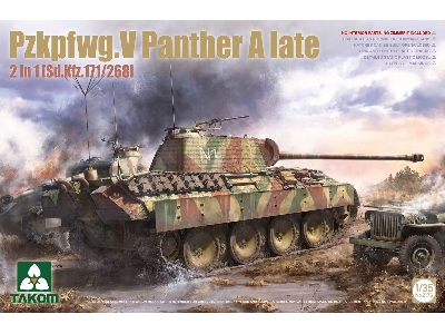 Pzkpfwg.V Panther A Late 2 In 1 [sd.Kfz.171/268] - zdjęcie 1