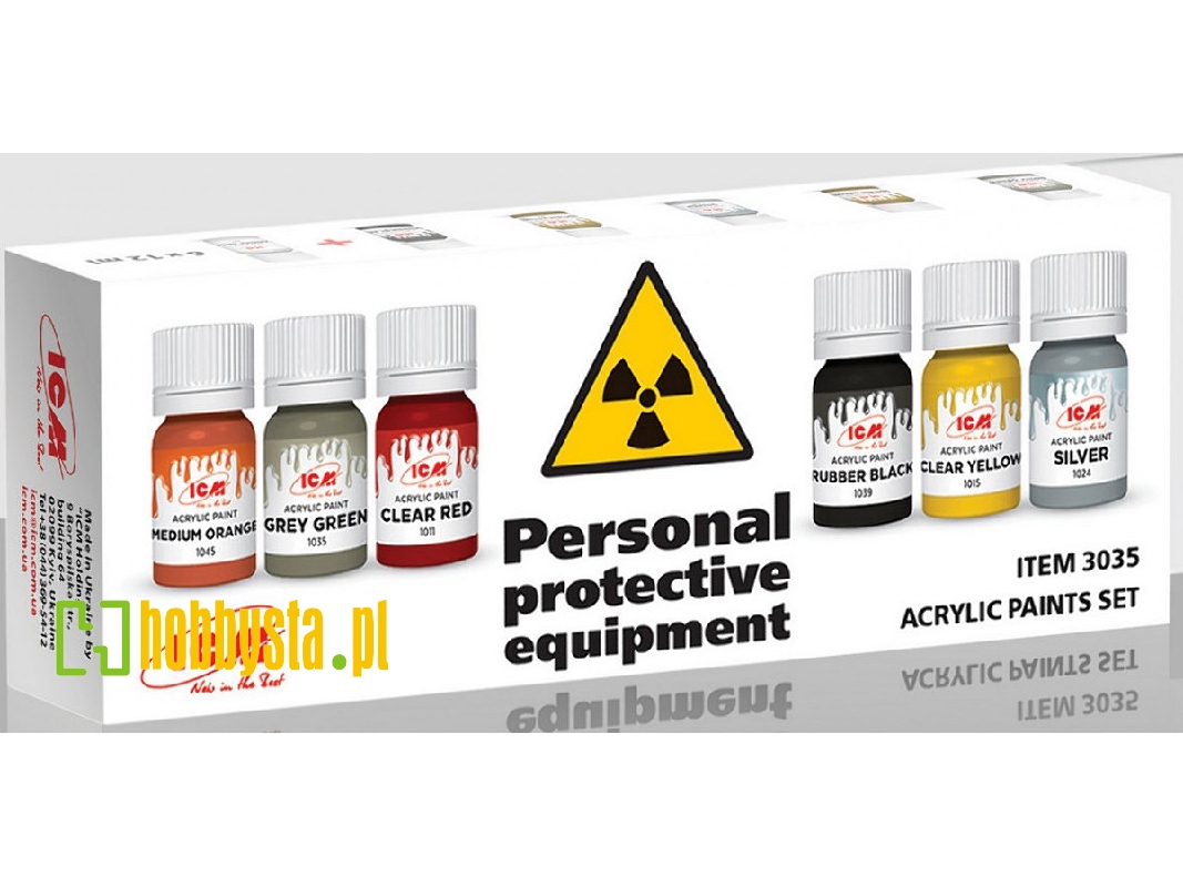 Acrylic Paints Set "personal Protective Equipment" - zdjęcie 1 Acrylic Paints Set "personal Protective Equipment" - zdjęcie 1