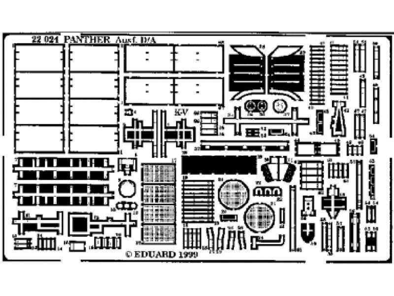 Panther Ausf. A/D 1/72 - Revell - blaszki - zdjęcie 1 Panther Ausf. A/D 1/72 - Revell - blaszki - zdjęcie 1