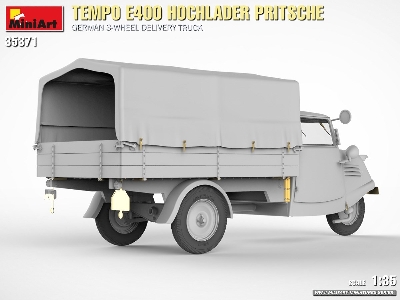 Tempo E400 Hochlader Pritsche. German 3-wheel Delivery Truck - zdjęcie 3