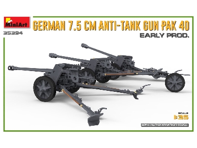 German 7.5cm Anti-tank Gun Pak 40. Early Prod - zdjęcie 5