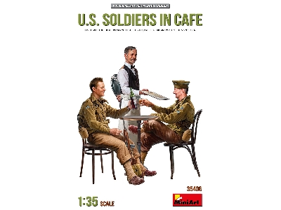 U.S. Soldiers In Cafe - zdjęcie 1