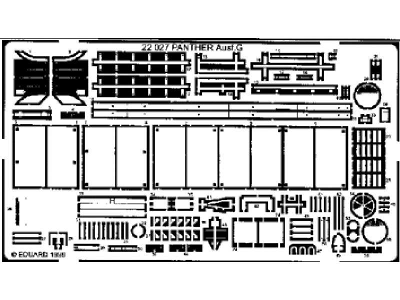 Panther Ausf. G 1/72 - Revell - blaszki - zdjęcie 1 Panther Ausf. G 1/72 - Revell - blaszki - zdjęcie 1