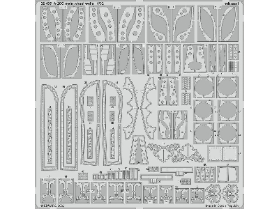 A-20G main wheel wells 1/32 - HONG KONG MODELS - zdjęcie 1