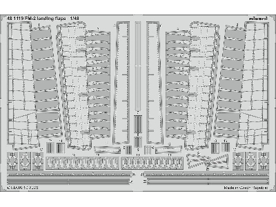 FM-2 landing flaps 1/48 - EDUARD - zdjęcie 1