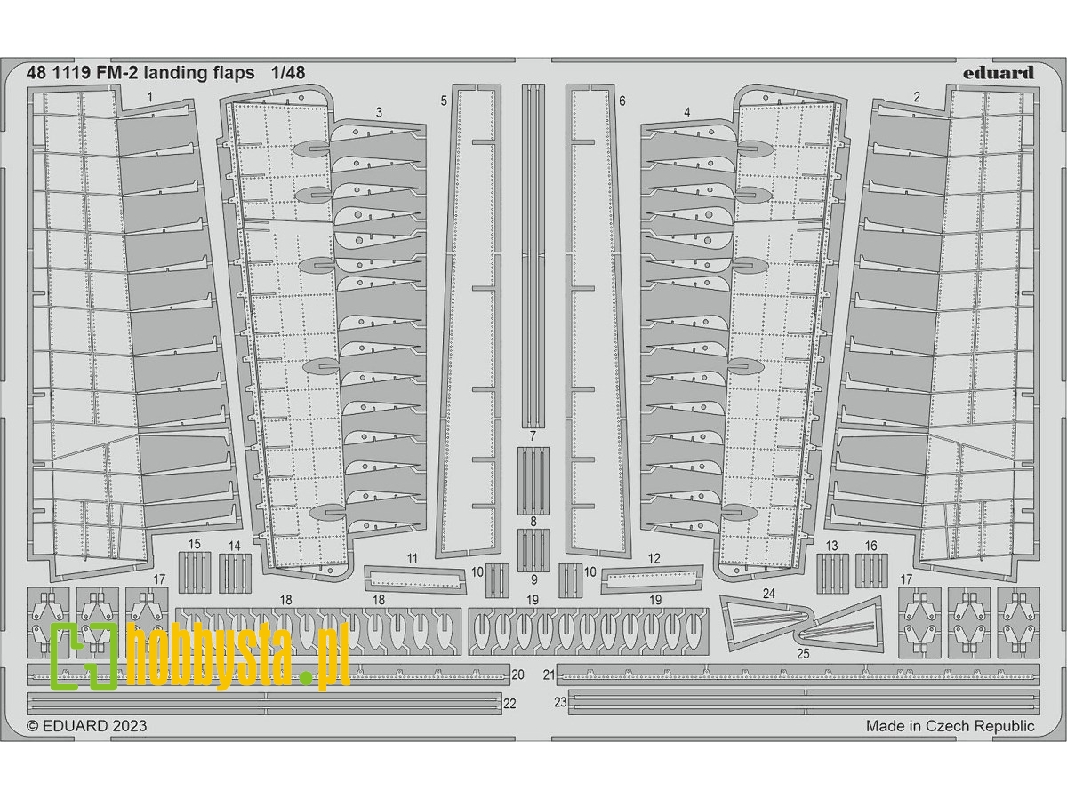 FM-2 landing flaps 1/48 - EDUARD - zdjęcie 1