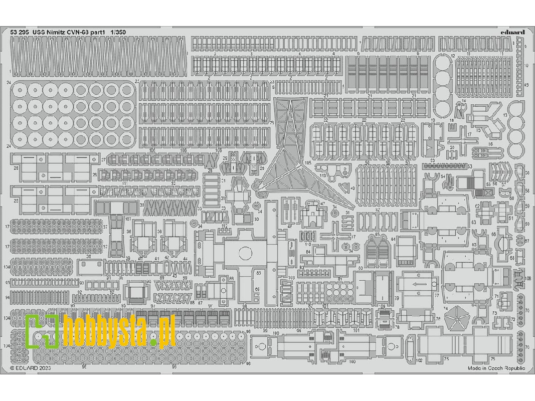 USS Nimitz CVN-68 part 1 1/350 - TRUMPETER - zdjęcie 1