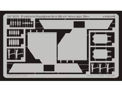  Panther/ Jagdpanther rear stowage box 1/35 - blaszki - zdjęcie 1