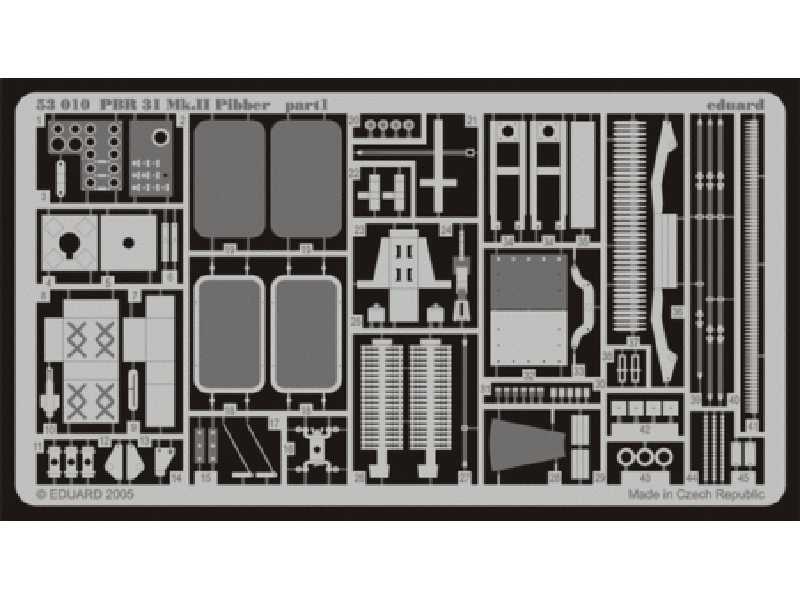 PBR 31 Mk. II Pibber 1/35 - Tamiya - blaszki - zdjęcie 1 PBR 31 Mk. II Pibber 1/35 - Tamiya - blaszki - zdjęcie 1