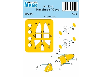 Ki-43-ii Hayabusa Mask (For Special Hobby Kit) - zdjęcie 1