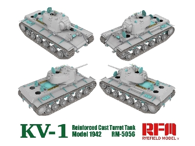 KV-1 ze wzmocnioną odlewaną wieżą - model 1942 - zdjęcie 5