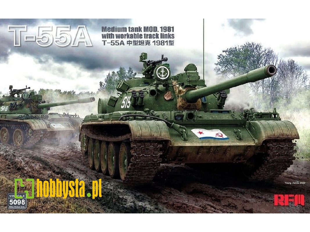 T-55A czołg średni - model 1981 - zdjęcie 1 T-55A czołg średni - model 1981 - zdjęcie 1