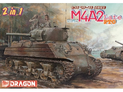 Sherman M4A2(W) U.S. Marines Wojna na Pacyfiku - BRAK LUFY METALOWEJ - zdjęcie 1