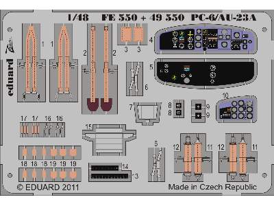  PC-6/ AU-23A S. A. 1/48 - Roden - blaszki - zdjęcie 2