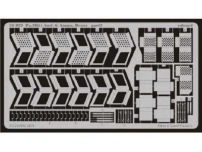  Pz.38(t) Ausf. G Ammo.  Boxes 1/35 - Dragon - blaszki - zdjęcie 3