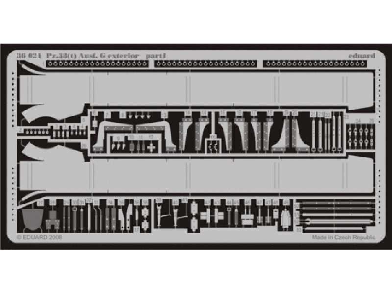  Pz.38(t) Ausf. G exterior 1/35 - Dragon - blaszki - zdjęcie 1
