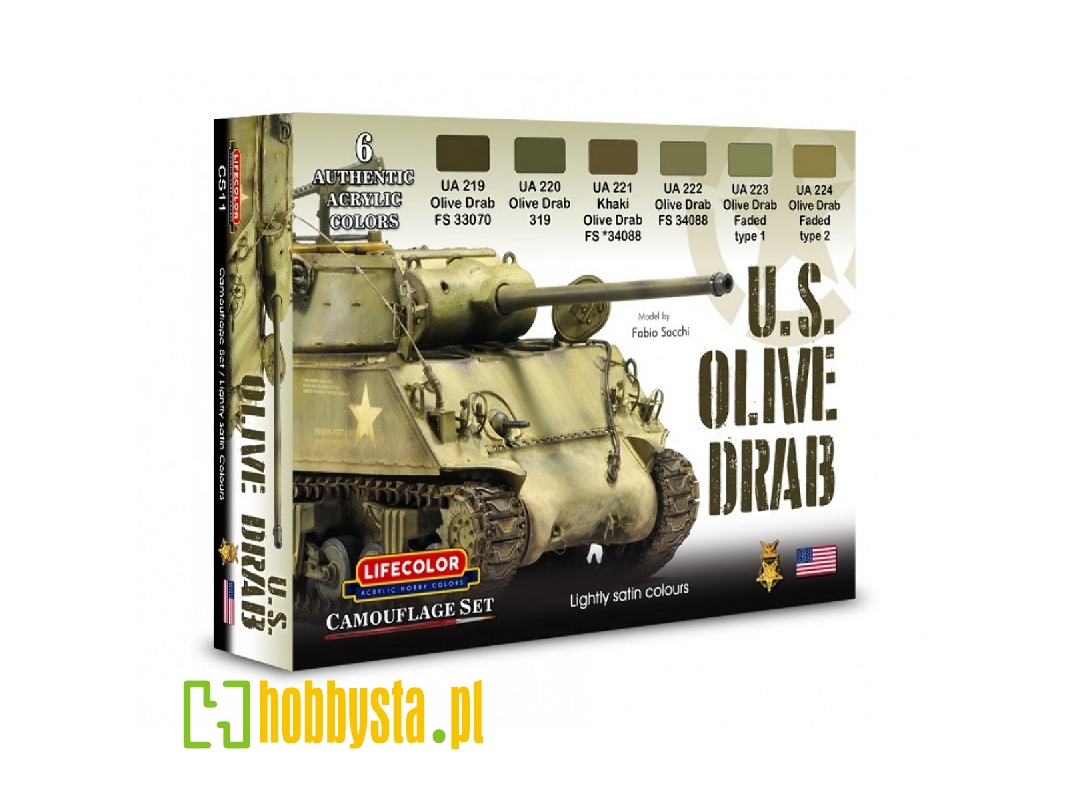 Cs11 - Us Olive Drab Colours Set - zdjęcie 1 Cs11 - Us Olive Drab Colours Set - zdjęcie 1
