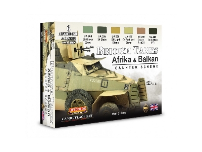 Cs43 - British Tanks Afrika & Balkan Caunter Scheme Set 1 - zdjęcie 1