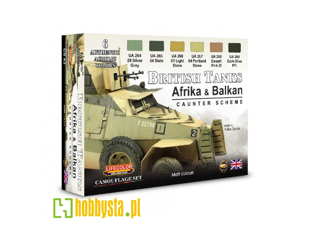 Cs43 - British Tanks Afrika & Balkan Caunter Scheme Set 1 - zdjęcie 1