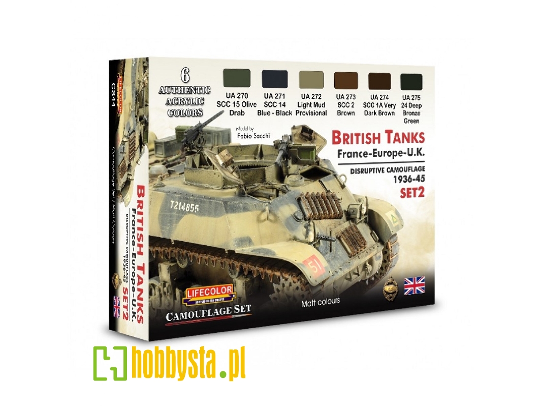 Cs44 - British Tanks France - Europe - Uk Disruptive Camouflage Set 2 - zdjęcie 1
