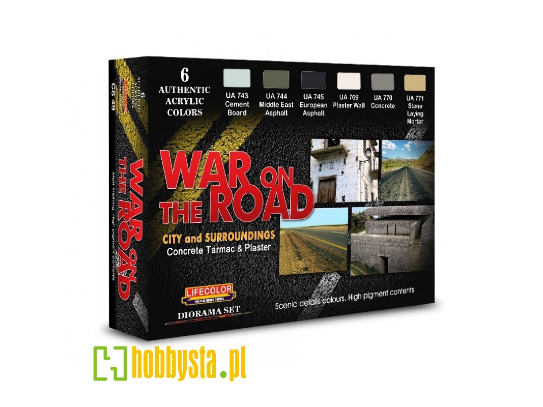 Cs49 - War On The Road - Concrete Tarmac & Plaster set - zdjęcie 1 Cs49 - War On The Road - Concrete Tarmac & Plaster set - zdjęcie 1