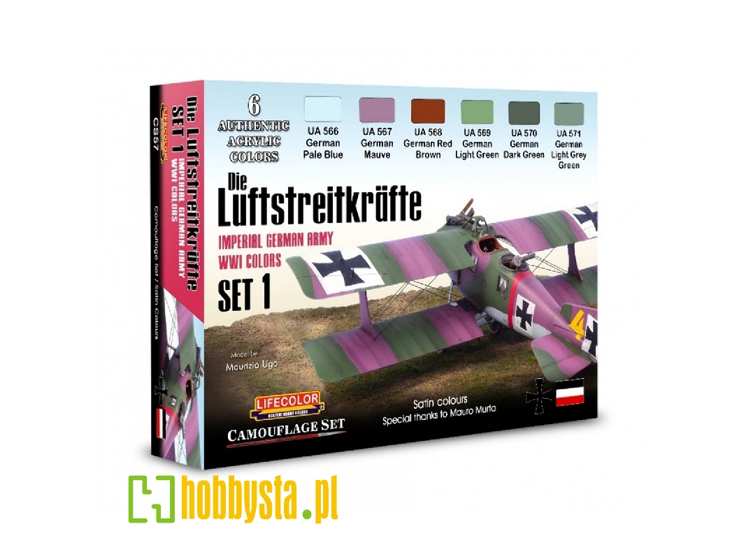 Cs57 - Die Luftstreitkräfte Imperial German Army Wwi Set - acrylic Paint Set - zdjęcie 1 Cs57 - Die Luftstreitkräfte Imperial German Army Wwi Set - acrylic Paint Set - zdjęcie 1