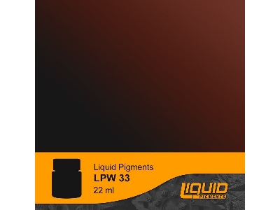 Lpw33 - Red Umber Liquid Pigments Washes - zdjęcie 1