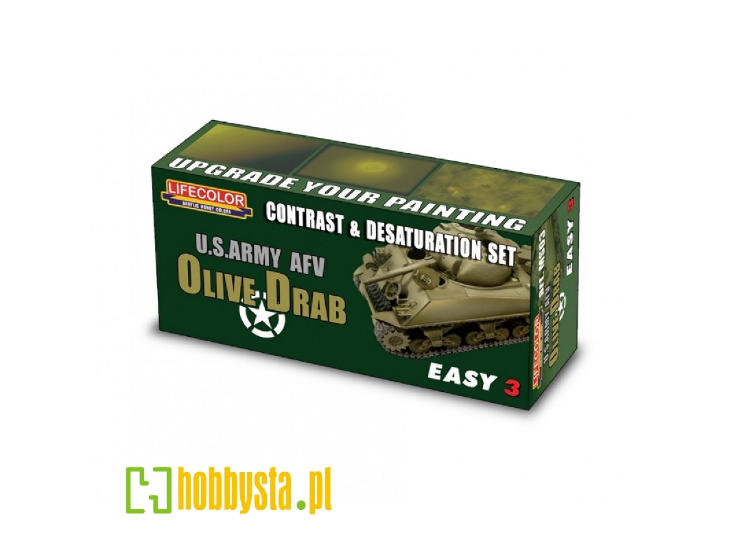 Ms03 - Olive Drab: Us Army Afv Olive Drab Contrast And Desaturation Set - zdjęcie 1 Ms03 - Olive Drab: Us Army Afv Olive Drab Contrast And Desaturation Set - zdjęcie 1