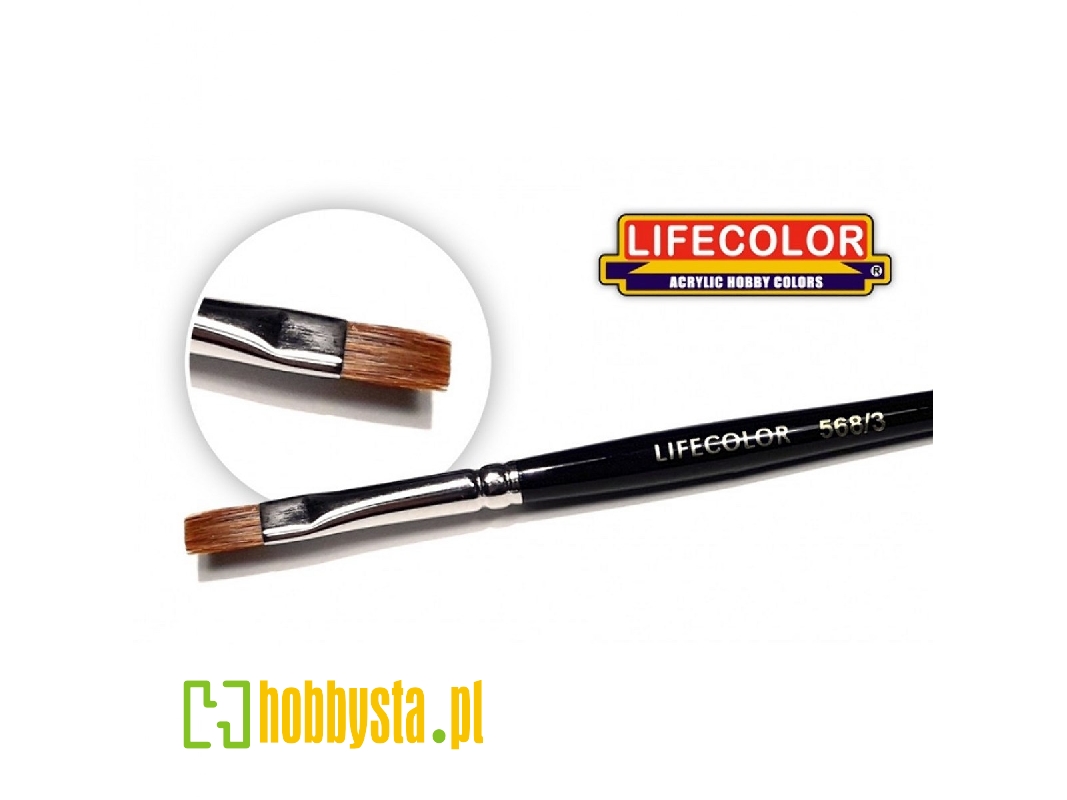 Flat Hair Marten Brush 3 - zdjęcie 1 Flat Hair Marten Brush 3 - zdjęcie 1