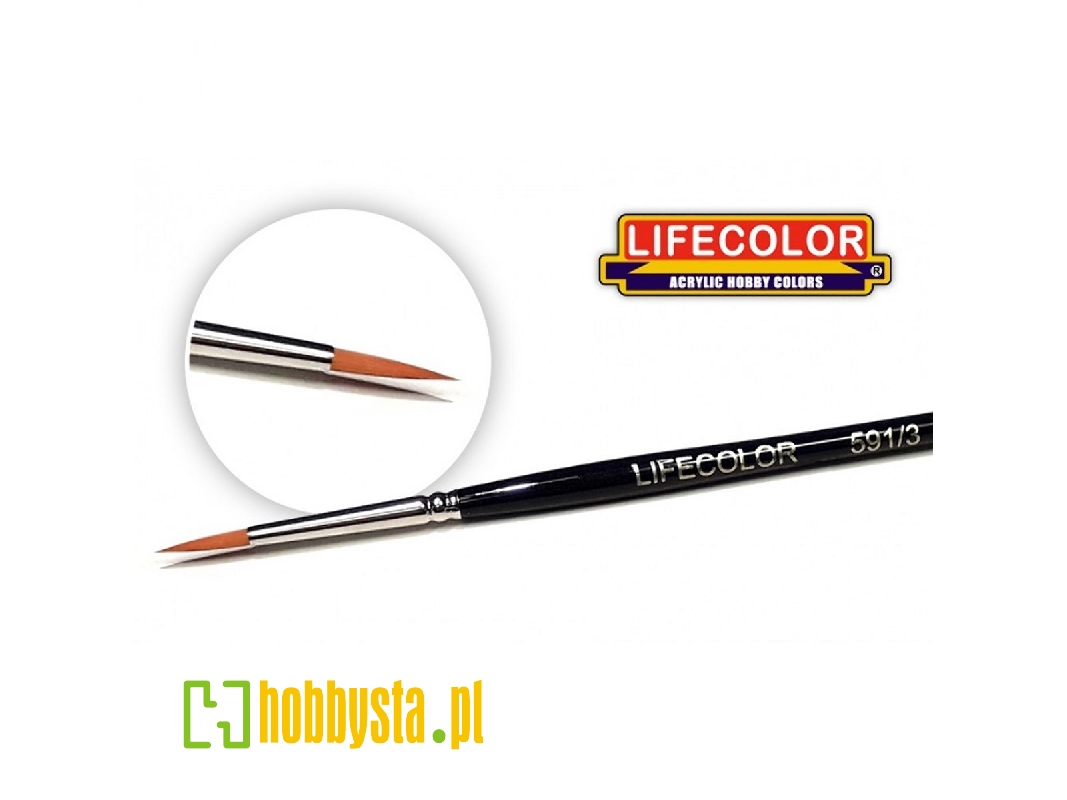 Synthetic Brush Long Hair 3 - zdjęcie 1 Synthetic Brush Long Hair 3 - zdjęcie 1