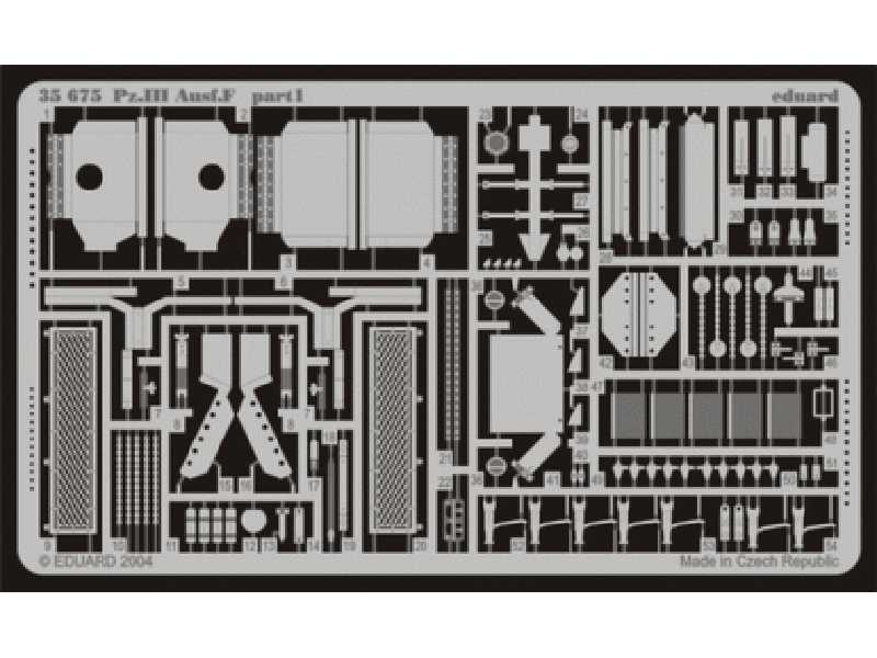  Pz. III Ausf. F 1/35 - Zvezda - blaszki - zdjęcie 1