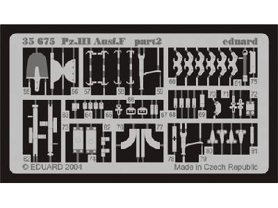  Pz. III Ausf. F 1/35 - Zvezda - blaszki - zdjęcie 3