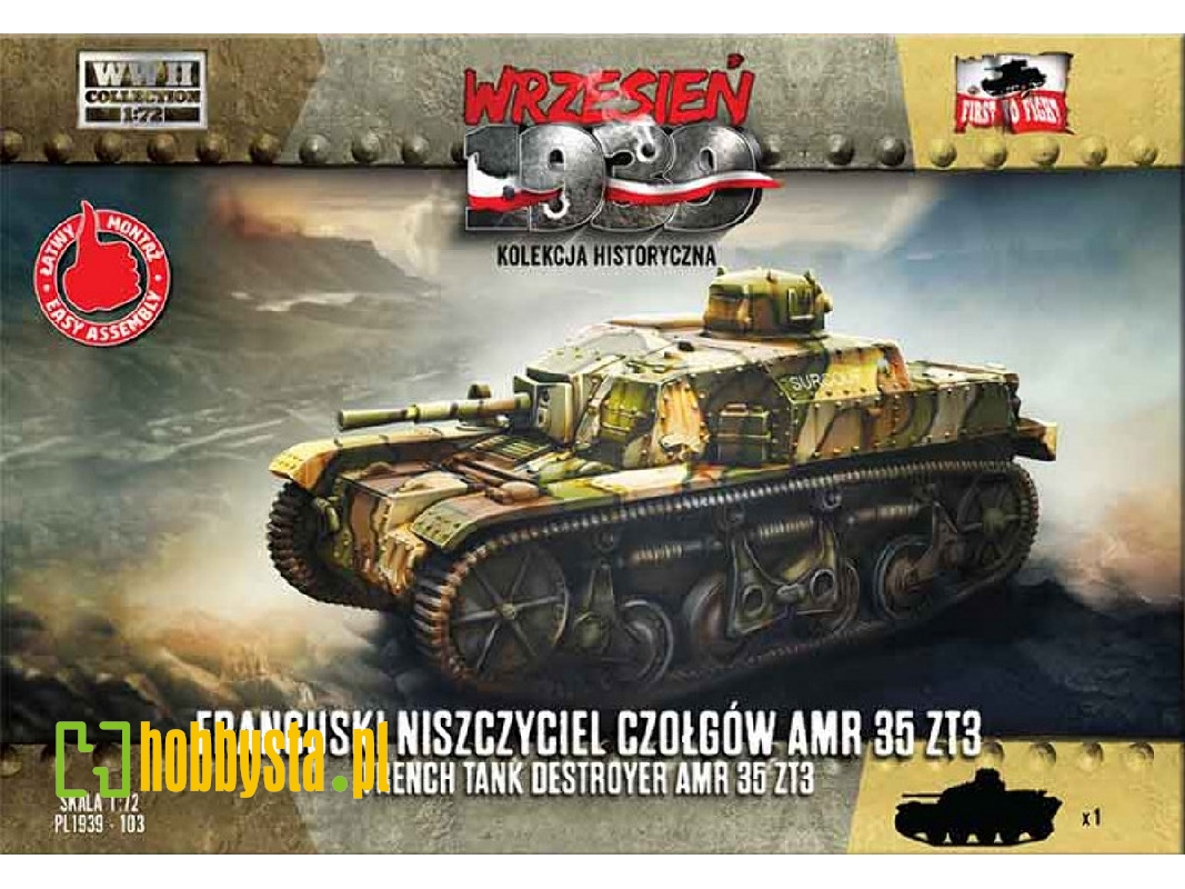 Francuski niszczyciel czołgów AMR35 ZT3 - zdjęcie 1 Francuski niszczyciel czołgów AMR35 ZT3 - zdjęcie 1