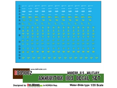 Modern Us Ammunition Box Decal Set - zdjęcie 1