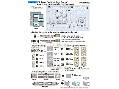 Idf Tank Tactical Sign Decal Set - zdjęcie 3