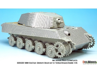 Wwii Kingtiger Henschel Zimmerit Decal Set (Tamiya, Zvezda) - zdjęcie 4