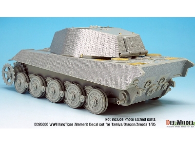 Wwii Kingtiger Henschel Zimmerit Decal Set (Tamiya, Zvezda) - zdjęcie 5