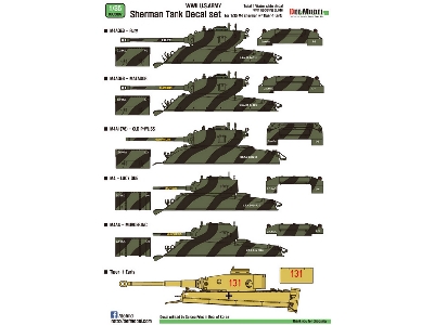 Wwii Us M4 Tank Decal Set - zdjęcie 3