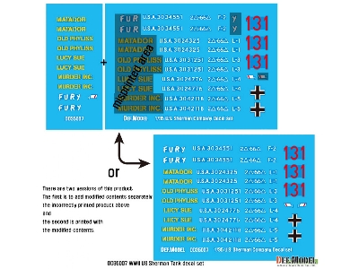 Wwii Us M4 Tank Decal Set - zdjęcie 4