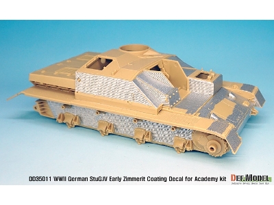 Wwii Stug Iv Early Zimmerit Decal Set (Academy New) - zdjęcie 3