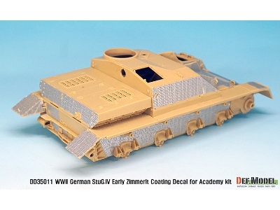 Wwii Stug Iv Early Zimmerit Decal Set (Academy New) - zdjęcie 4