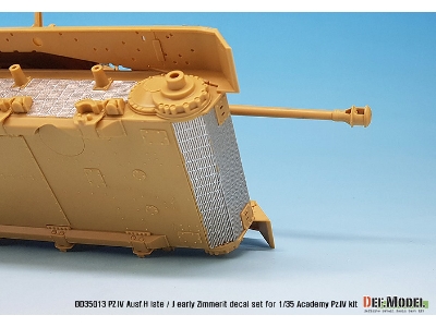 Wwii Pz. Iv Ausf.H Late /J Early Zimmerit Decal Set (1/35 Academy New) - zdjęcie 10